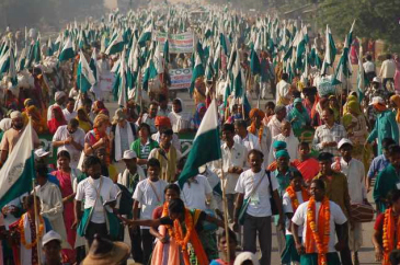 Marche non-violente Jan Satyagraha 2012